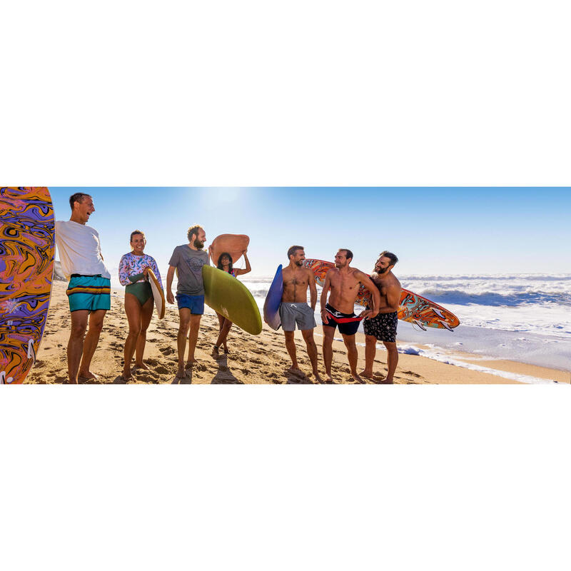 Boardshort surf 100 15" HEATHER GREY