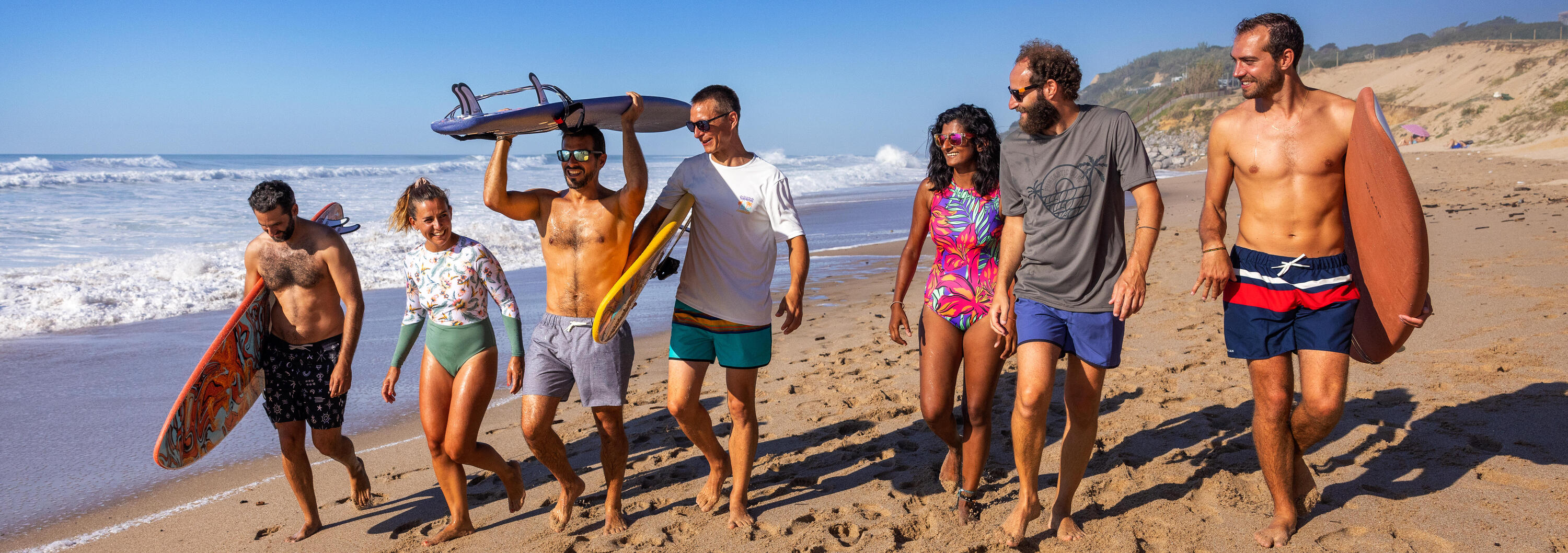 Calções de surf 15" - 100 Homem heather cinzento 7/8