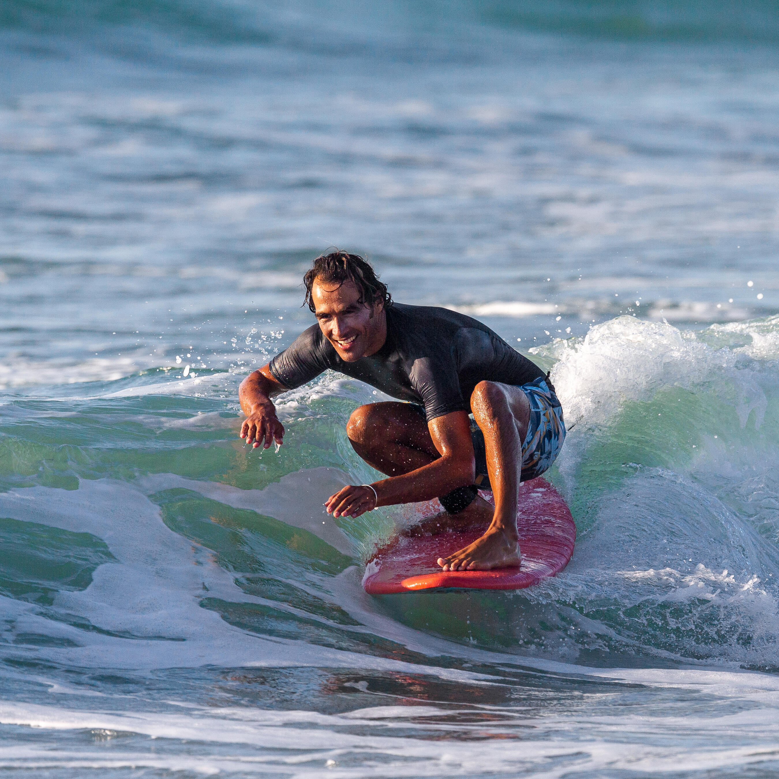 Surfboard Erwachsene/Kinder Schaumstoff 500 Soft 7´ orange 11/18
