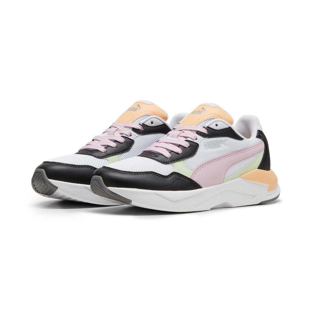 WOMEN'S PUMA XRAY LITE SPEED WALKING TRAINERS - WHITE PINK BLACK