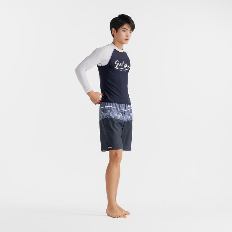 Men's surfing boardshorts NAVY PALM