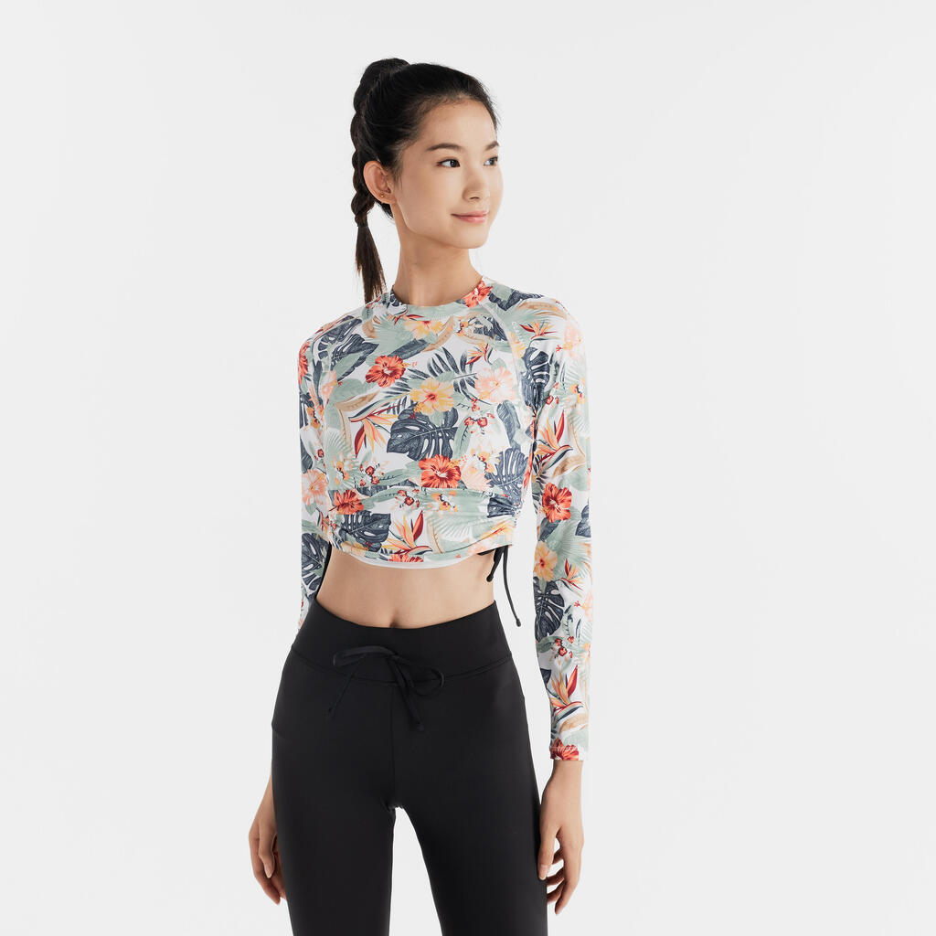 Haut de surf femme anti-UV manches longues 100 Sunny Glory