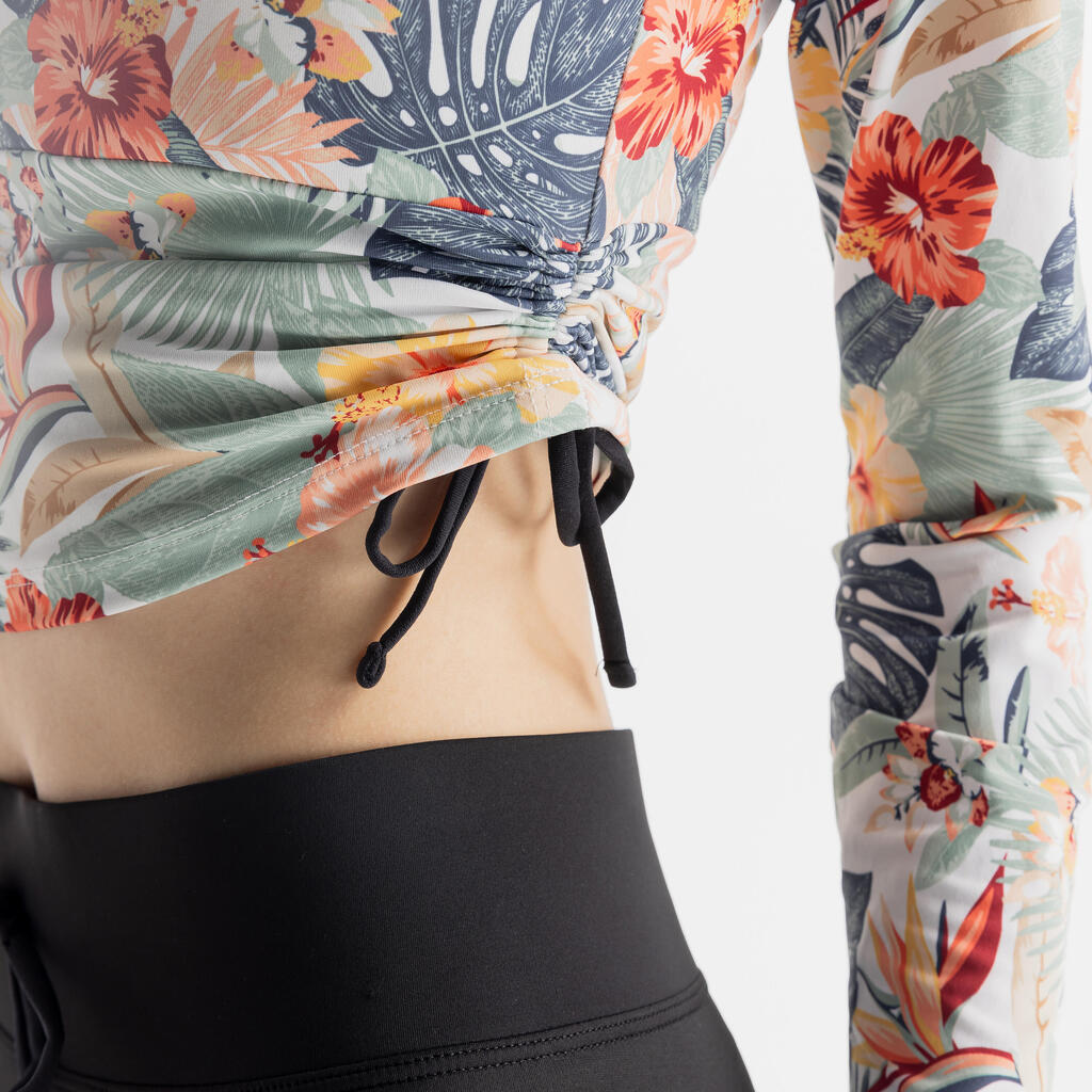 Haut de surf femme anti-UV manches longues 100 Sunny Glory