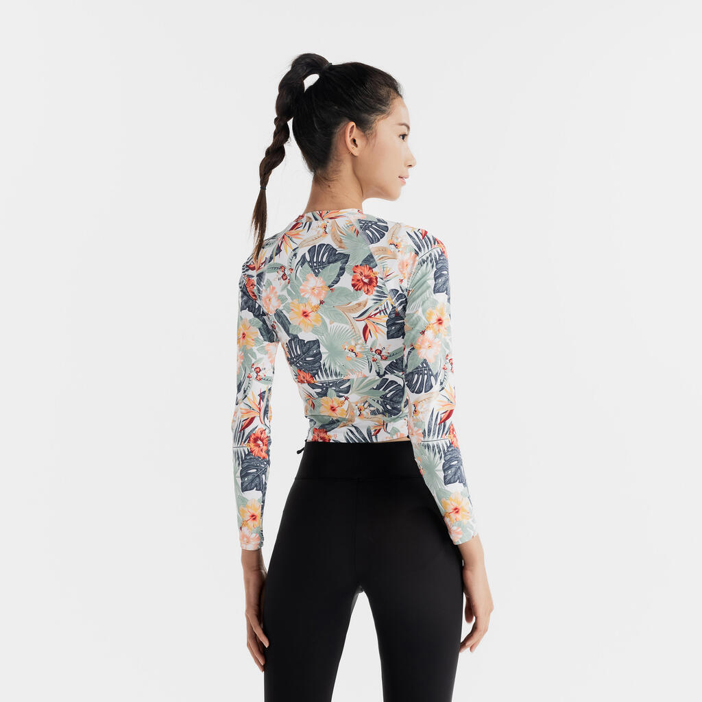 Haut de surf femme anti-UV manches longues 100 Sunny Glory
