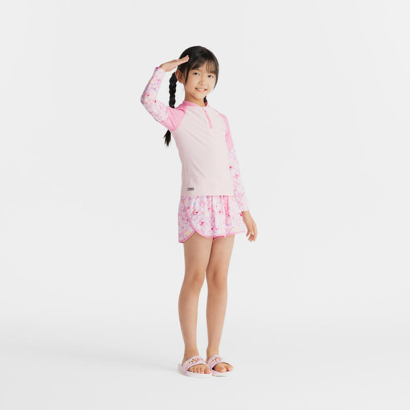 Surfing Junior UV protection 500 half zip -pink