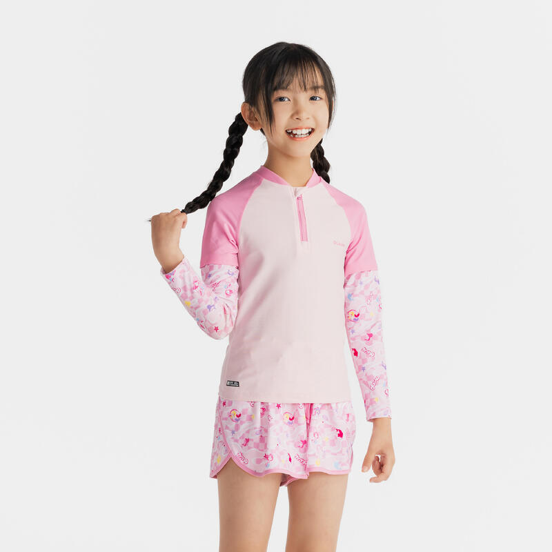 Surfing Junior UV protection 500 half zip -pink