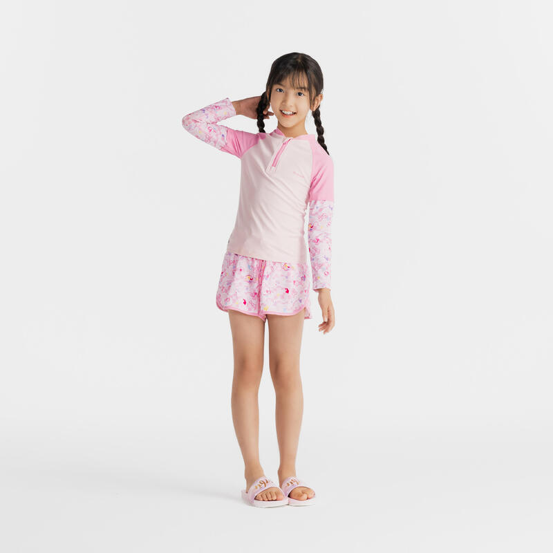 Surfing Junior UV protection 500 half zip -pink