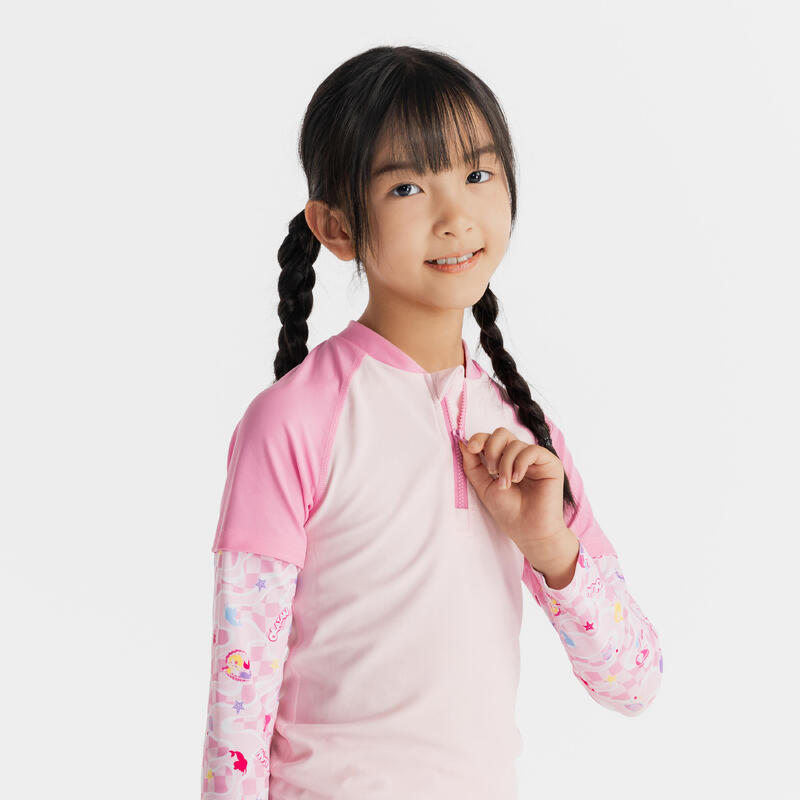 Surfing Junior UV protection 500 half zip -pink