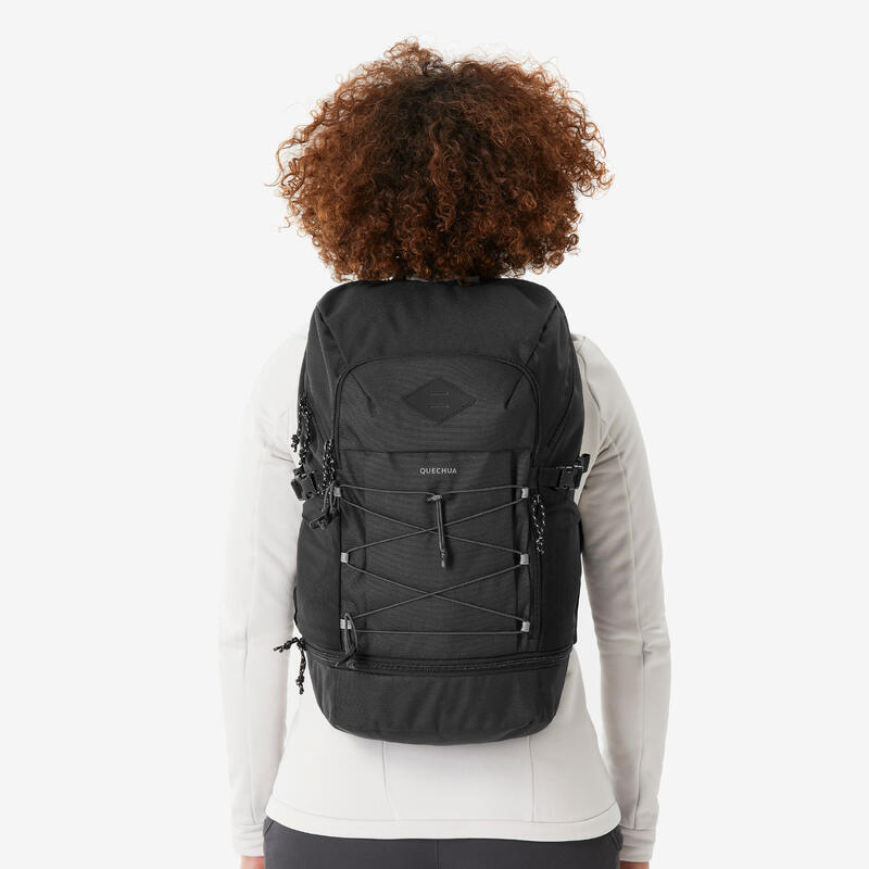 Rucsac de drumeție 30L, Arpenaz 500 negru
