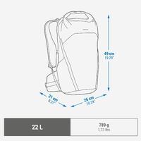 Sac à dos Rolltop de randonnée montagne 22L - MH500 Light