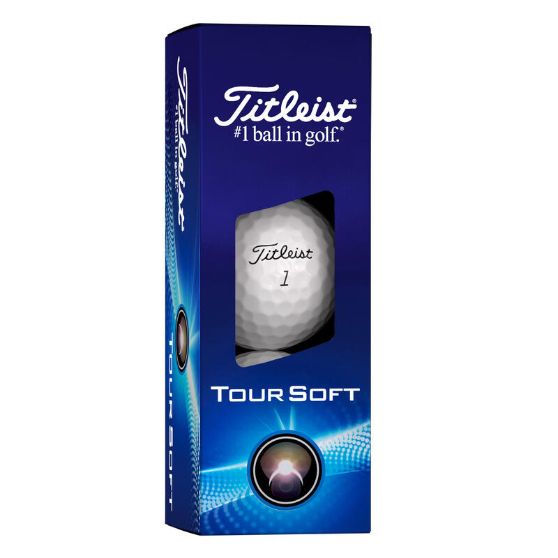 Bola golf x12 - TITLEIST Tour soft blanca