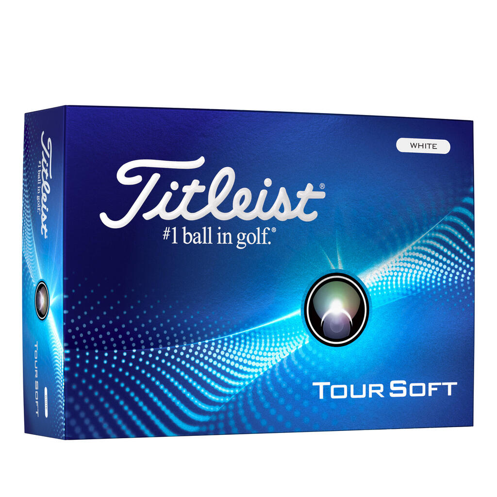 Golfbälle Titleist Tour Soft 12 Stück weiss 