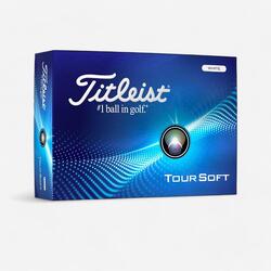 Balle golf x12 - TITLEIST Tour soft blanc
