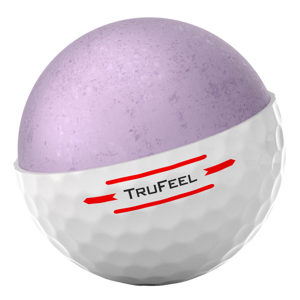 Golfo kamuoliukai „Titleist Trufeel“, balti, 12 