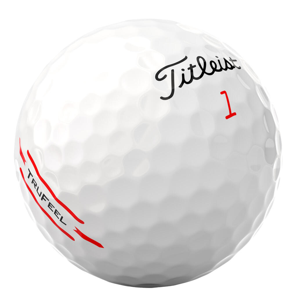 Golfové loptičky 12 ks - TITLEIST Trufeel biele