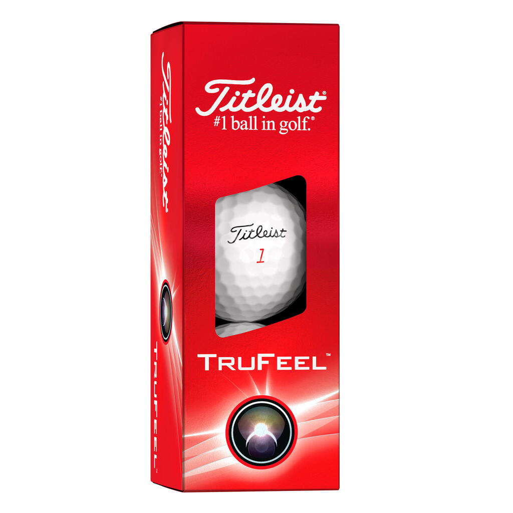 Golfové loptičky 12 ks - TITLEIST Trufeel biele