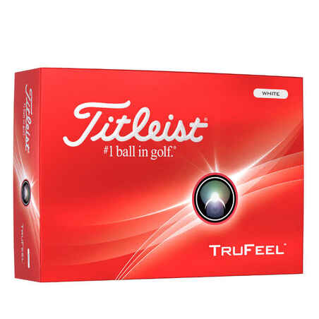 Golfo kamuoliukai „Titleist Trufeel“, balti, 12 