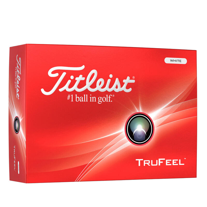 Palline golf Titleist TRUFEEL bianche x12