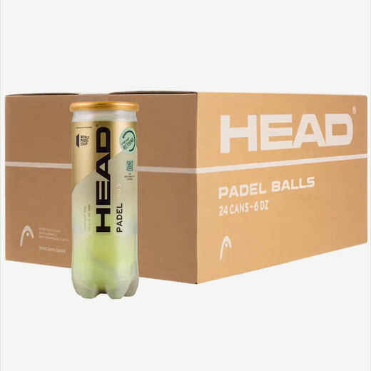 
      Pressurized Padel Balls Pro S Case of 24 Tubes of 3 Balls
  