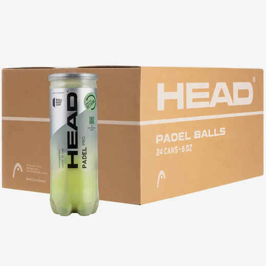 Pressurized Padel Balls Padel Pro Case of 24 Tubes of 3 Balls