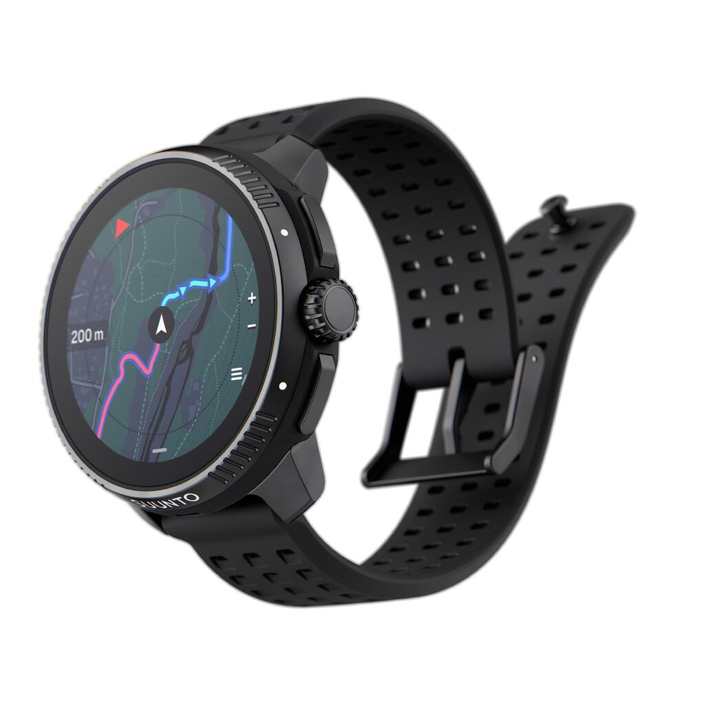 Išmanusis GPS laikrodis su širdies darbo matuokliu „Suunto Race All Black“