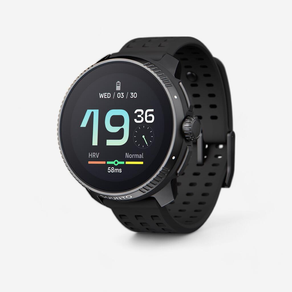 Črna uniseks tekaška pametna ura SUUNTO RACE ALL