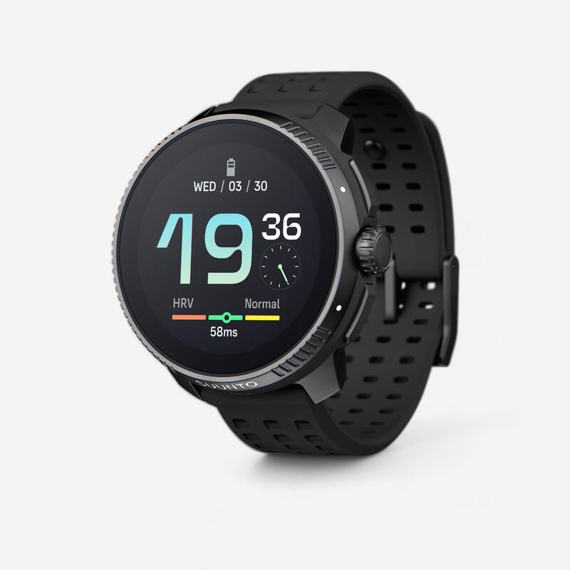 Montre connectée running gps cardio perf. Homme Femme - SUUNTO RACE All Black