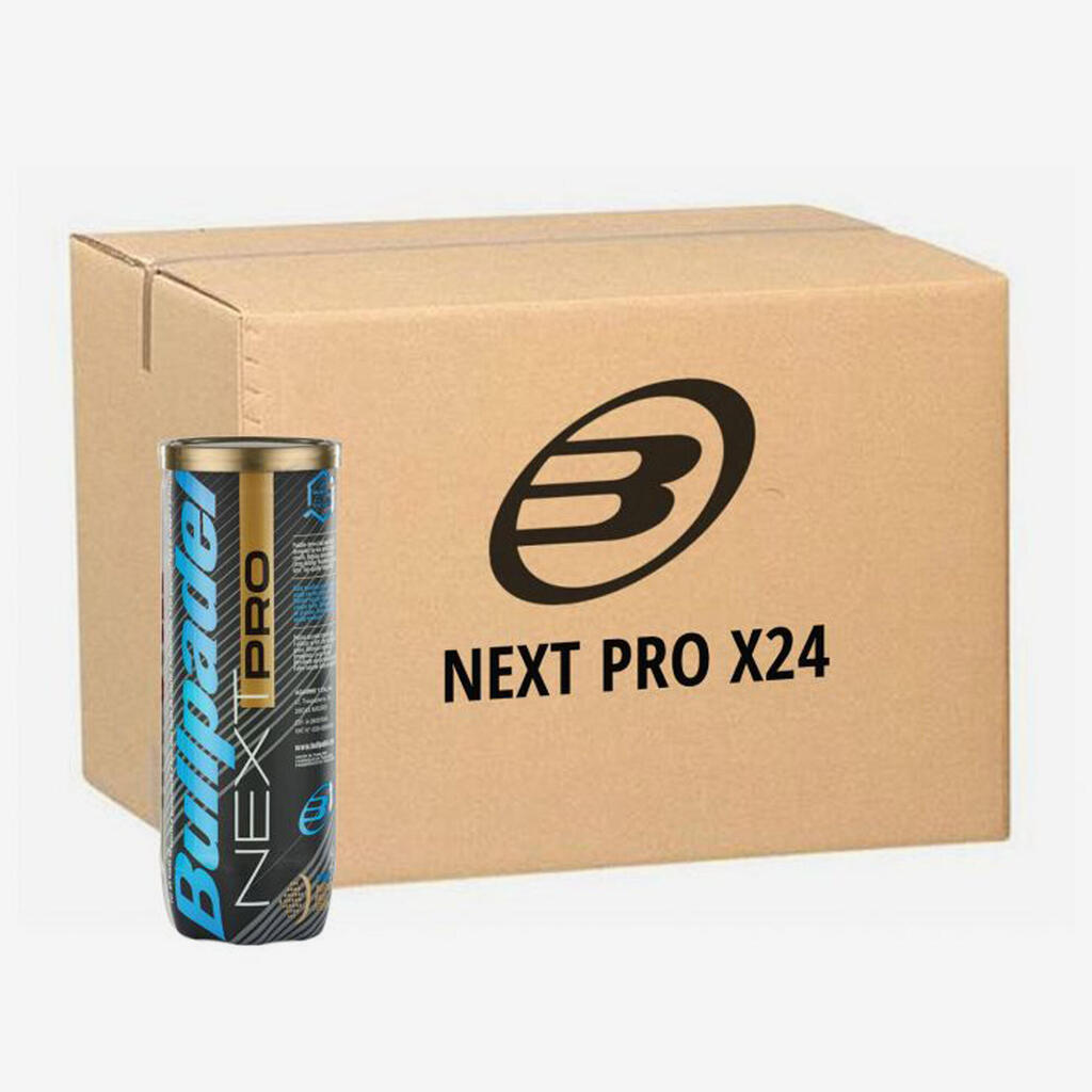 Spiediena padel tenisa bumbas “D Next”, iepakojumā 24 cilindri x3 bumbas katrā