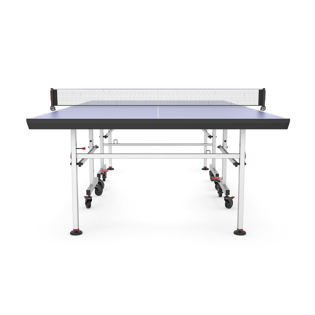 Compact Indoor Table Tennis Table with Innovative Net TTT 130.2 - Black