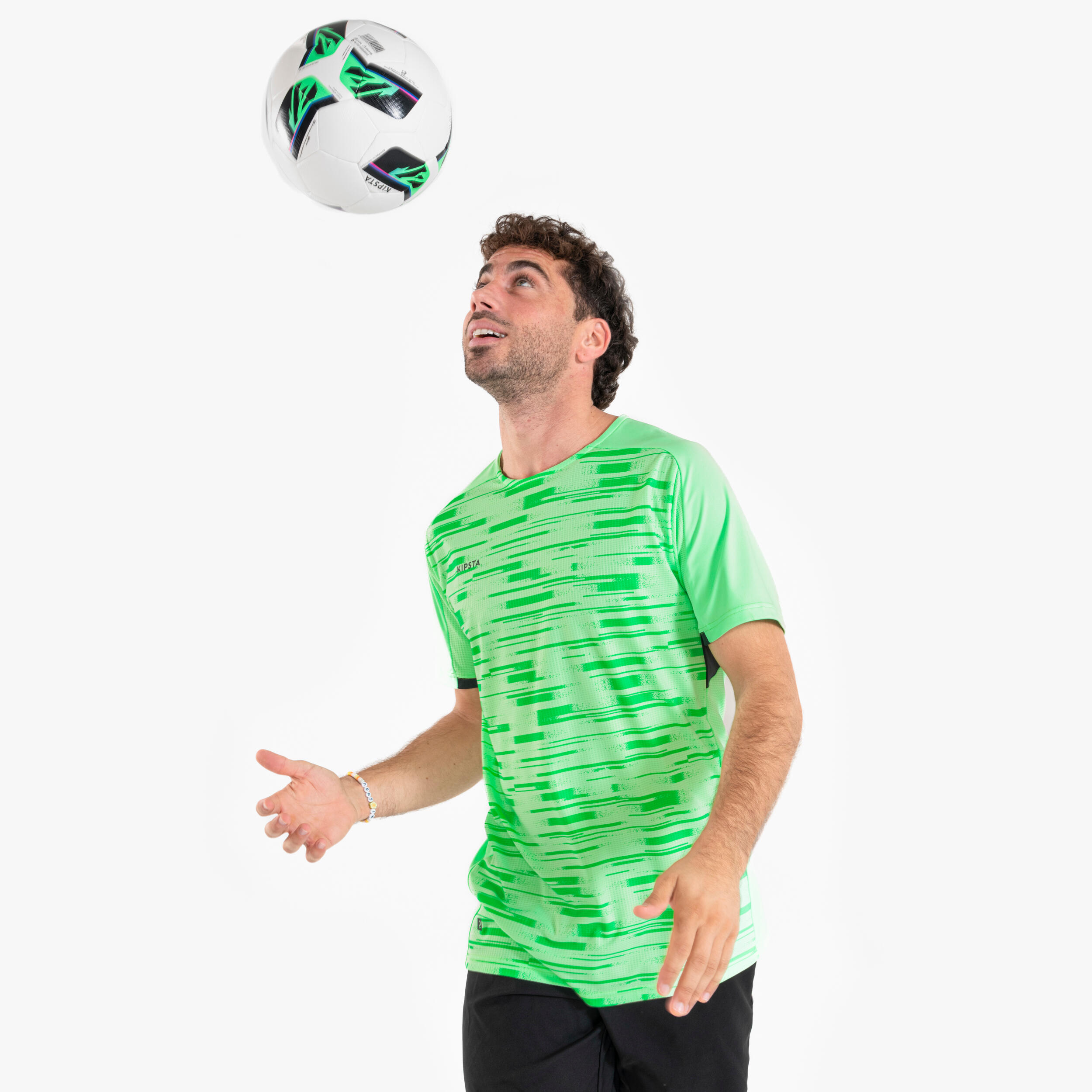 KIPSTA Futbalový dres Viralto PXL s krátkym rukávom zeleno-čierny S · záber 8