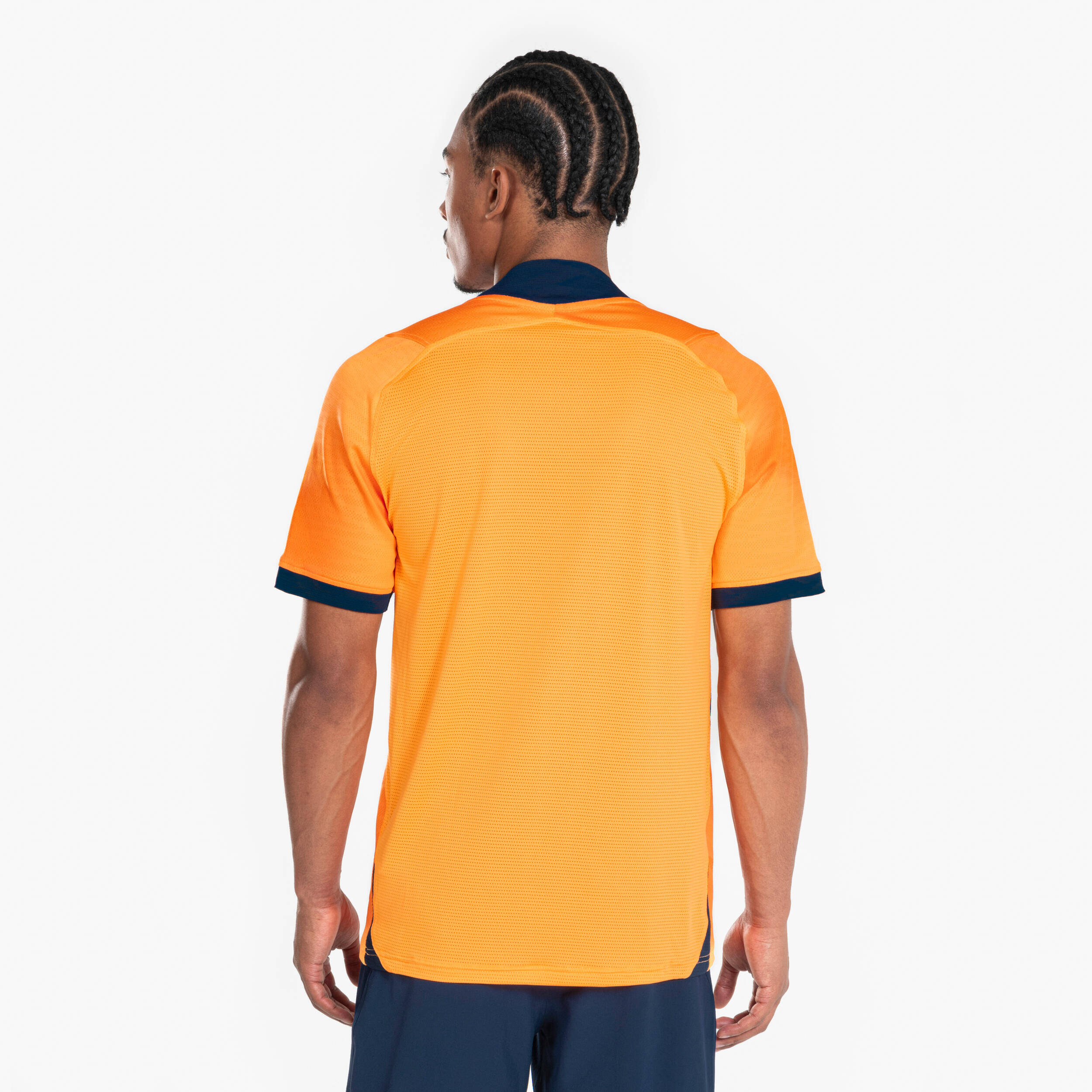 Men Football Short Sleeve Tshirt CLR - Orange -  5