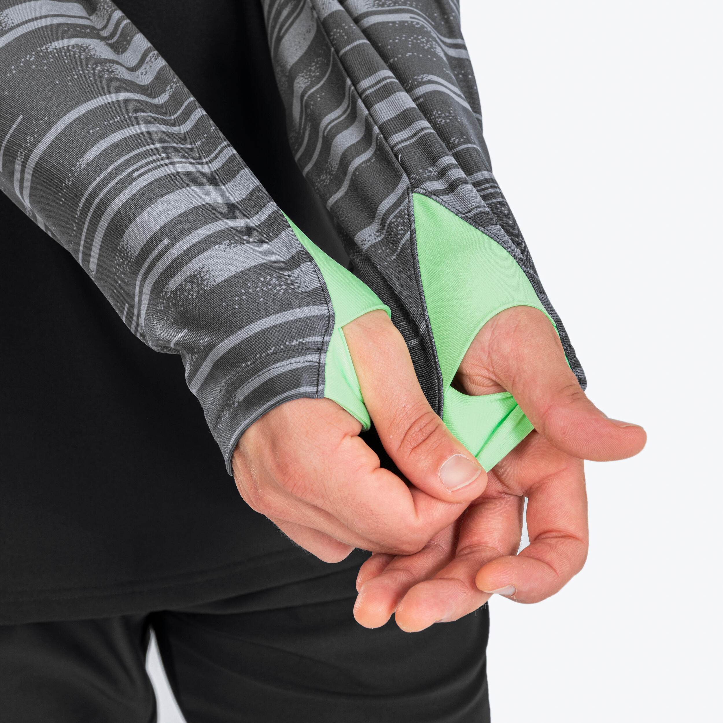 Felpa calcio uomo VIRALTO PXL grigio-verde 3/12