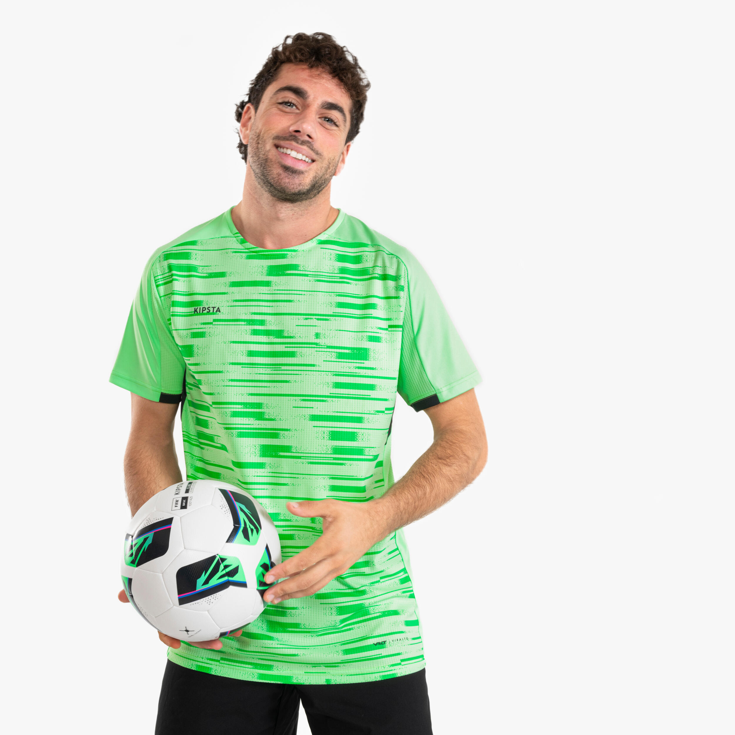 KIPSTA Futbalový dres Viralto PXL s krátkym rukávom zeleno-čierny S · záber 7