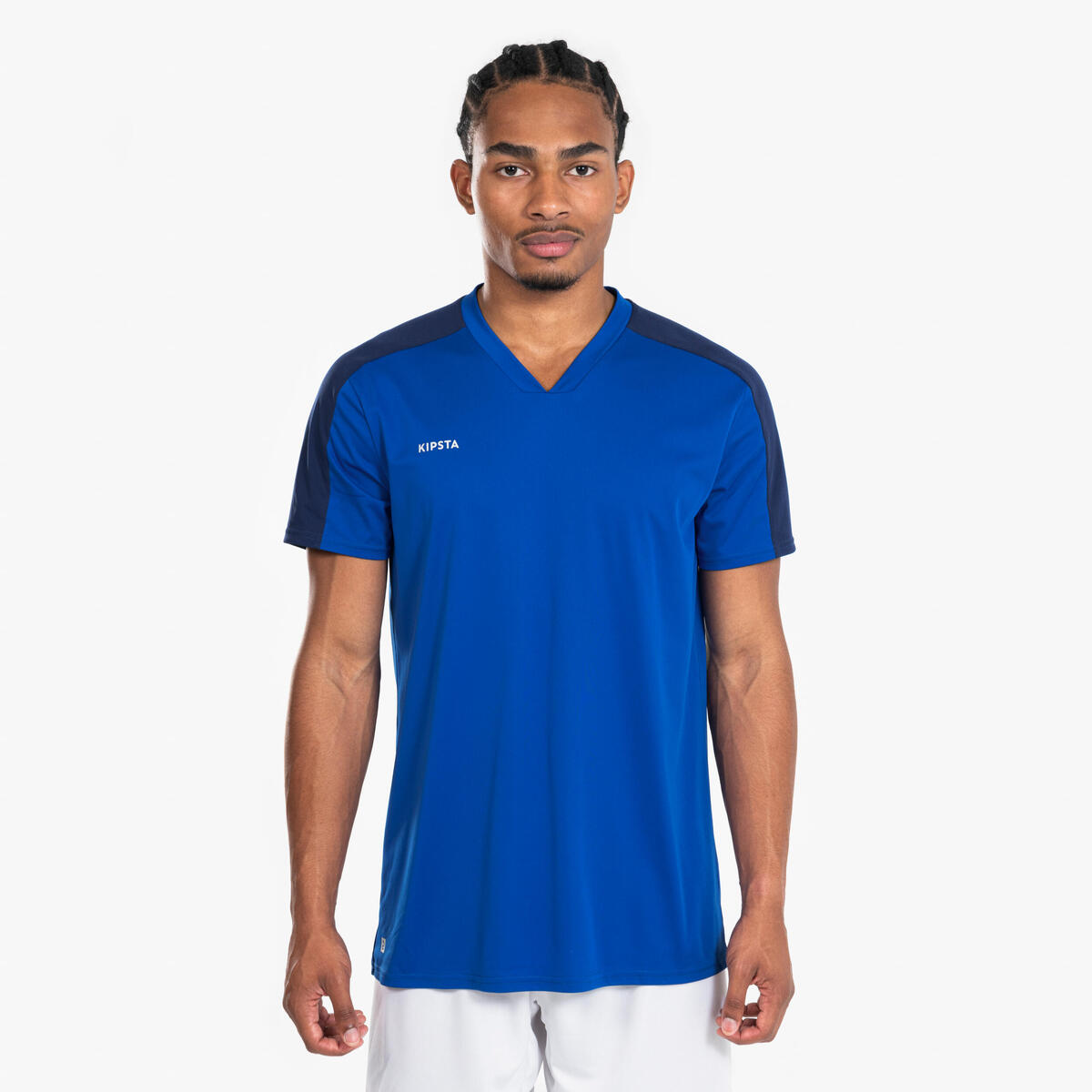 Maillot de Football Adulte ESSENTIEL manches courtes Bleu