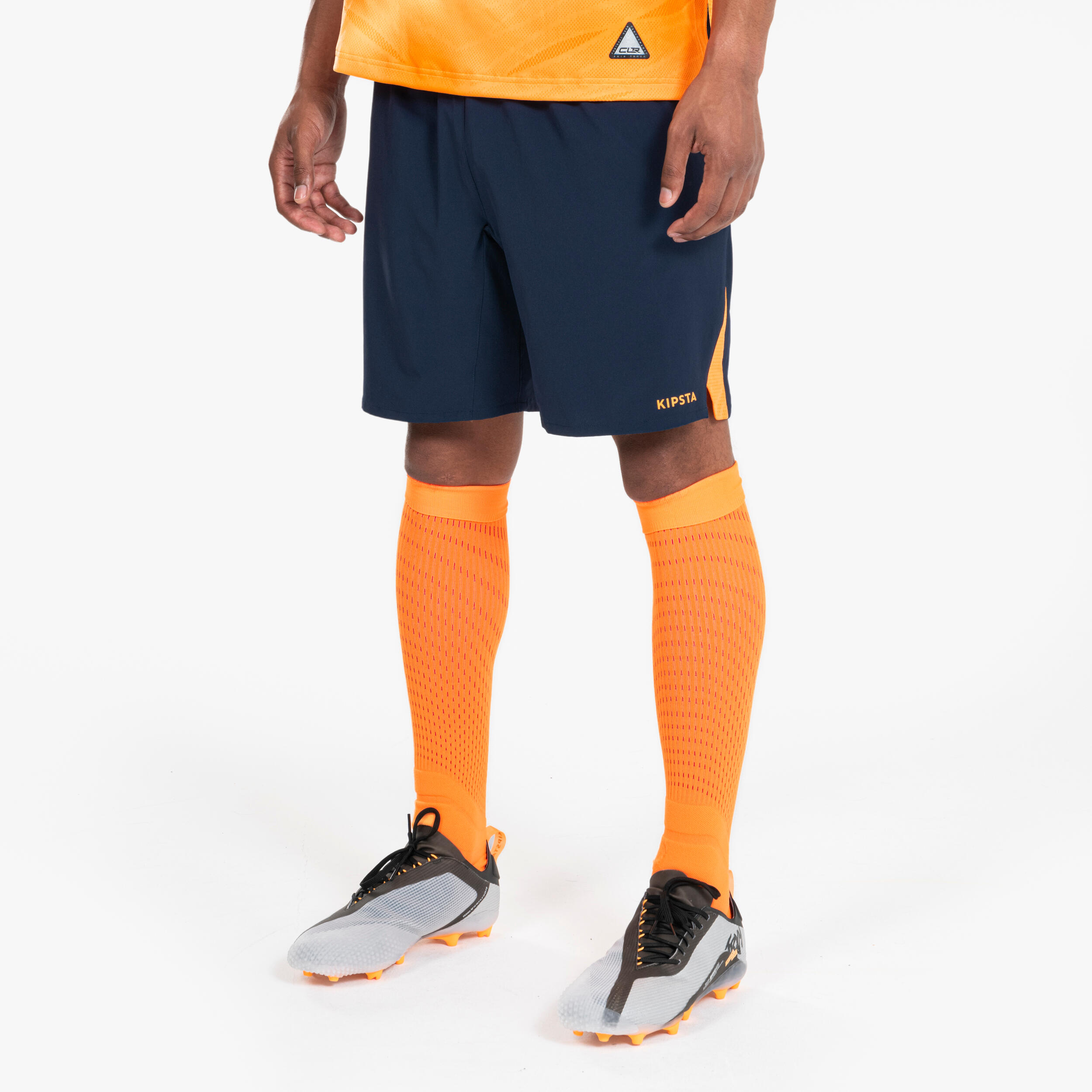 Soccer Shorts - CLR Navy/Orange - KIPSTA