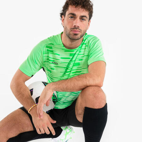 Футболка Viralto PXL для футболу зелена/чорна 