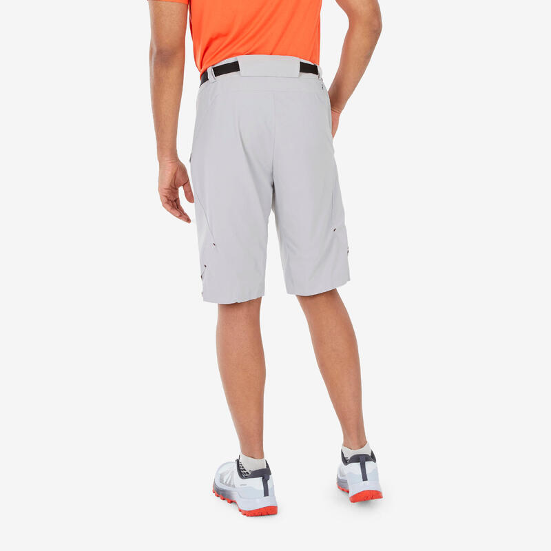 Short long de randonnée homme, MH500 gris