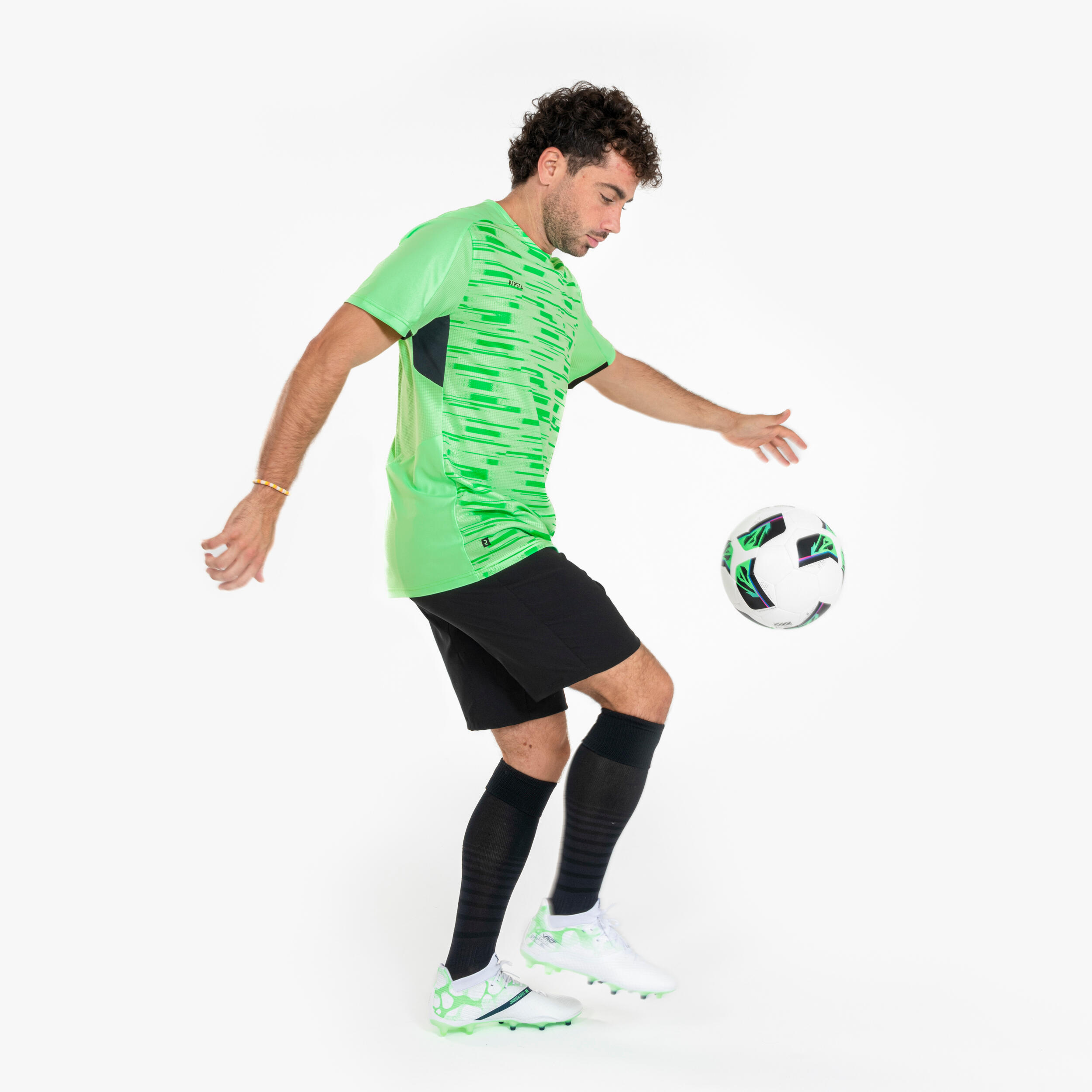 KIPSTA Futbalový dres Viralto PXL s krátkym rukávom zeleno-čierny S · záber 11
