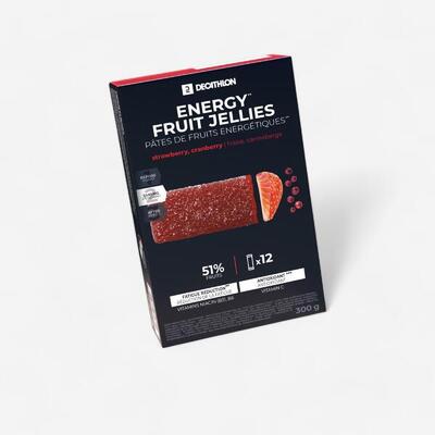 Fruit jelly voor extra energie aardbei/cranberry/acerola ecosize 12x 25 g