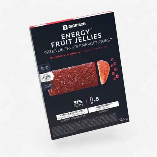 
      Energetické ovocné želé jahoda brusnice acerola 5 × 25 g
  