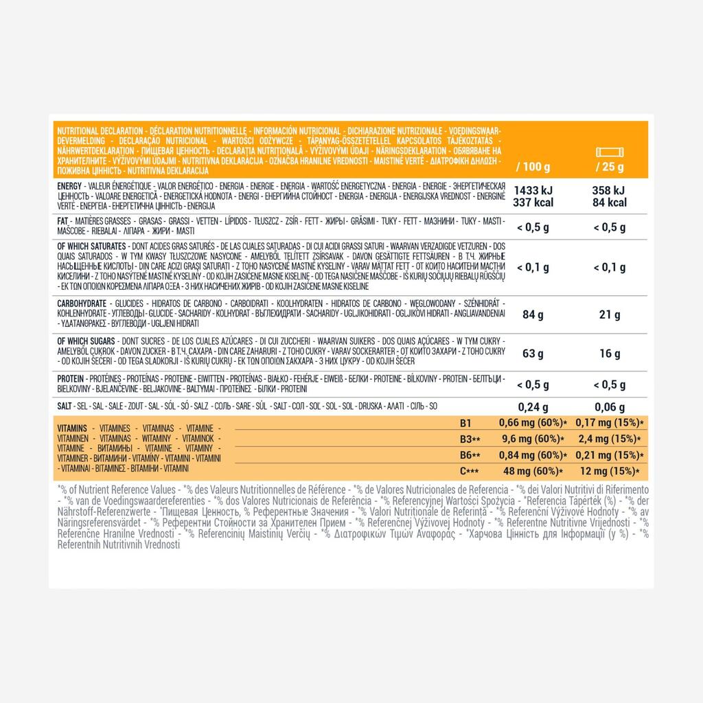 Augļu želeja “Energy”, ecosize iepakojums, 12 x 25 g, ar zemeņu, dzērveņu garšu