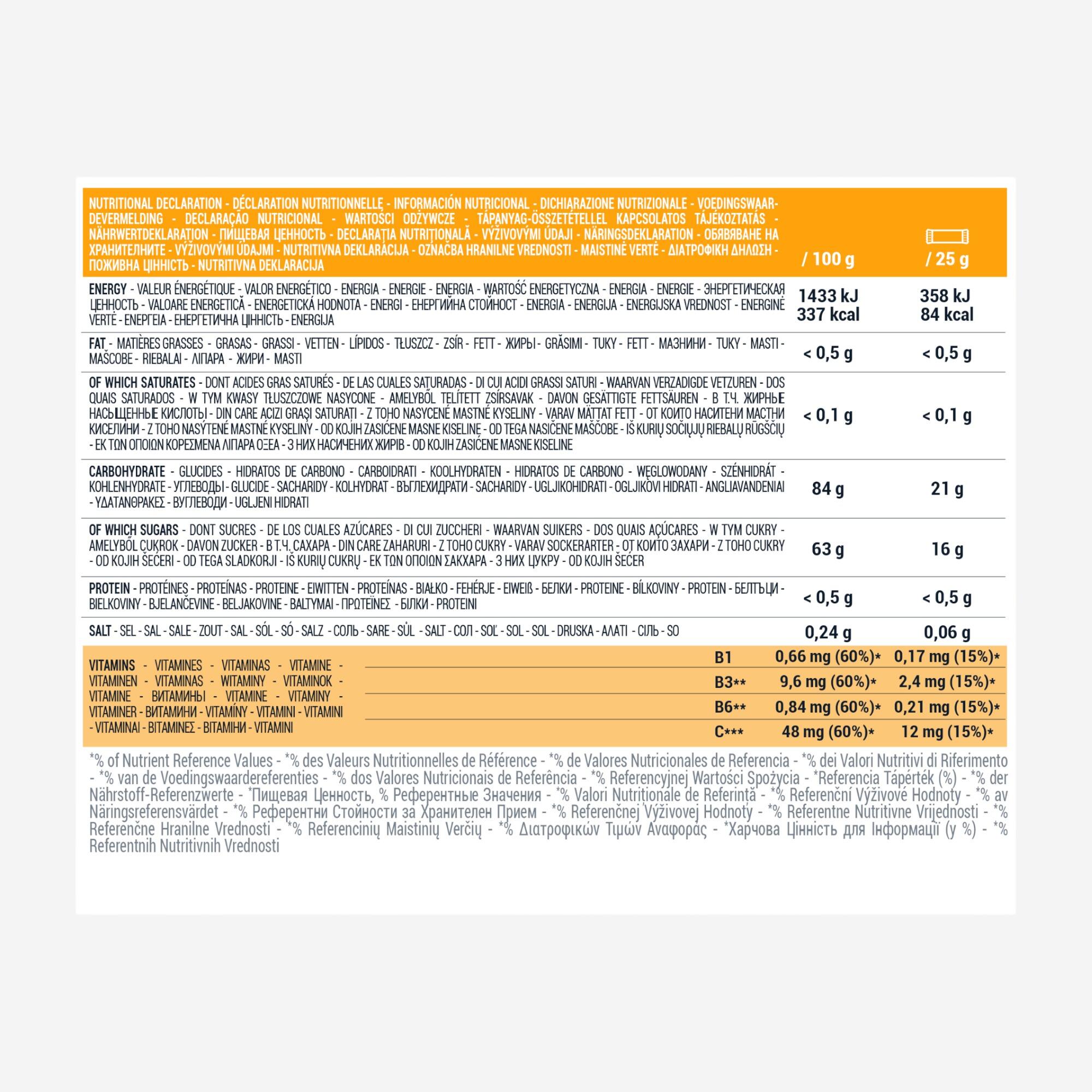 ECOSIZE ENERGIZING FRUIT PASTE CITRUS 12X25G