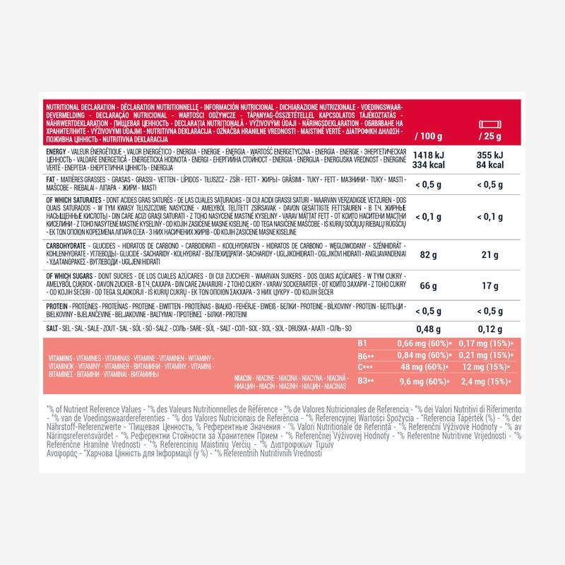 Pastă de fructe energizantă ECOSIZE Căpșune-Merișoare-Acerola 12x25g