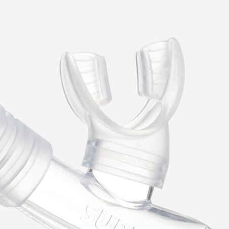 Dry diving snorkel with drytop valve system - 100 Dry Top Smoke grey