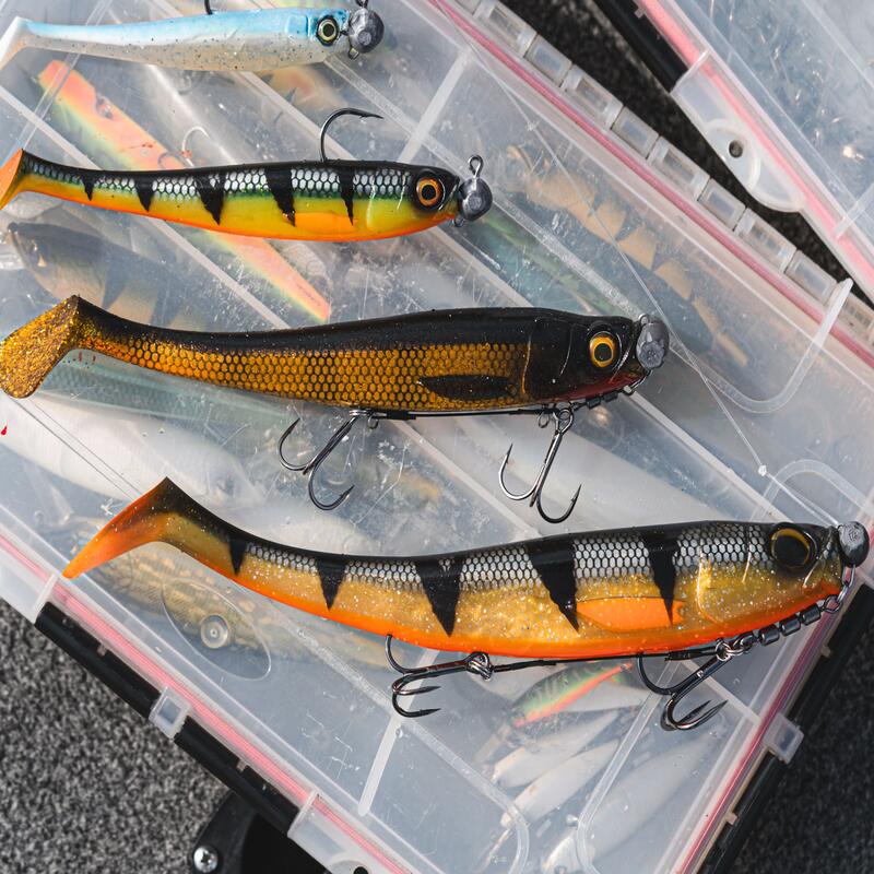 Miękka przynęta szczupakowa Shad Rogen 160 firetiger X2