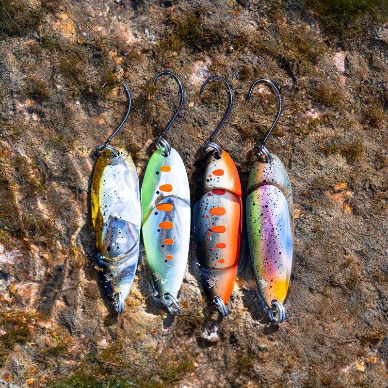 MICRO CUILLER ONDULANTE TRUITE KEA MCO 3,2CM 3,5GR ARC EN CIEL