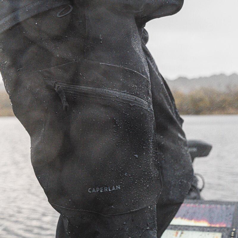 Pantalón Pesca FT 500 WPF Hombre Negro Impermeable