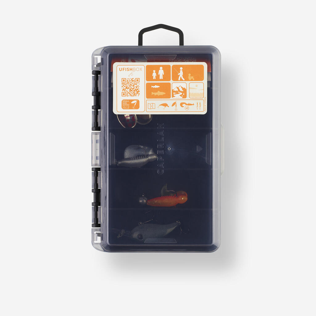 Mānekļu kaste makšķerēšanas apguvei “UFish XS”, mazām ūdenstilpēm