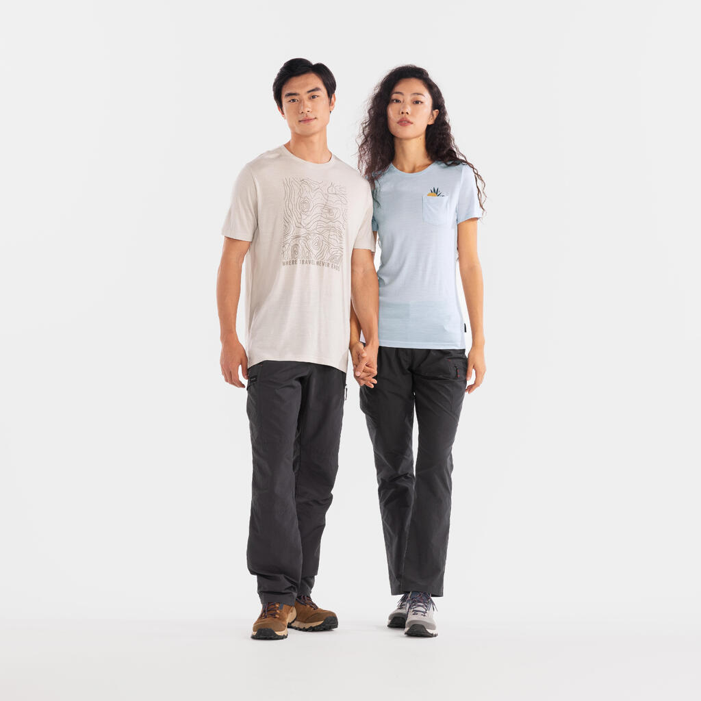T-shirt en LAINE Travel 500 homme