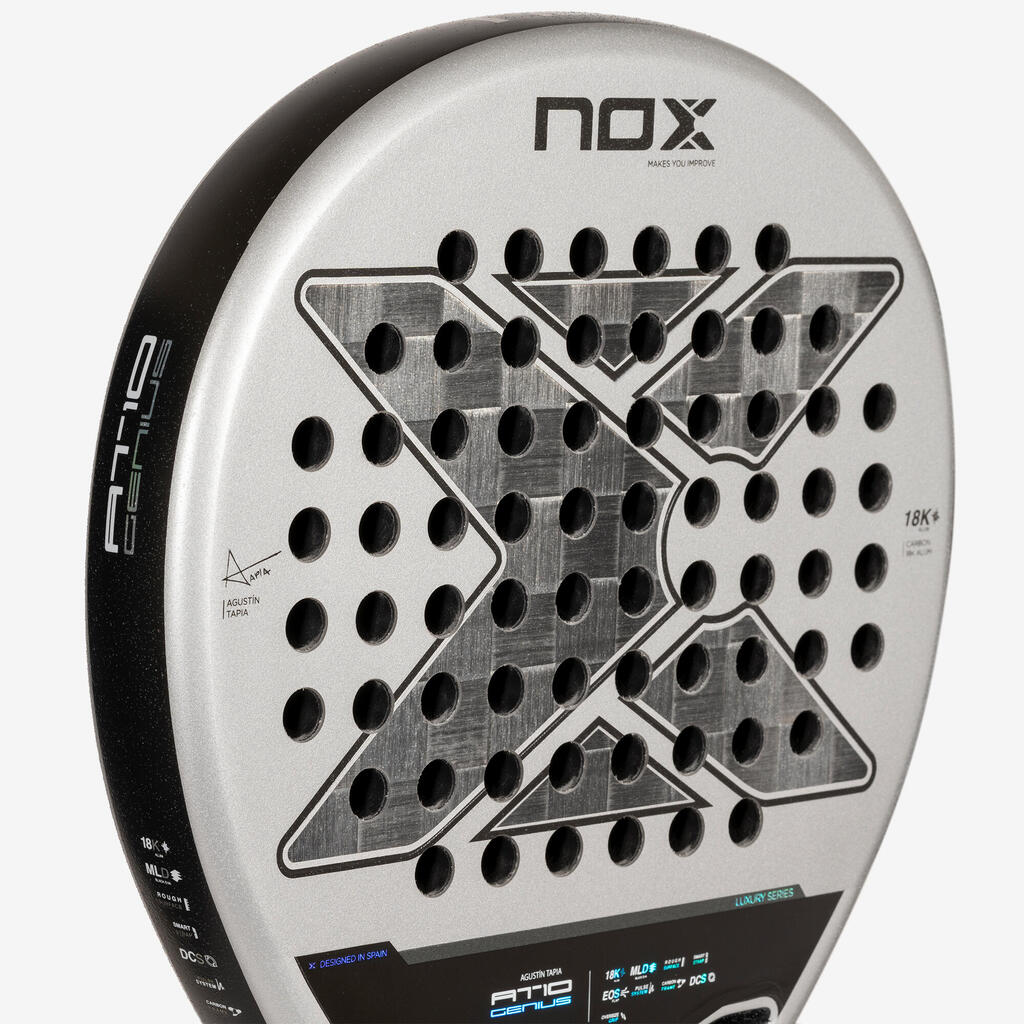 Adult Padel Racket Nox AT10 Genius 18K 2024 Agustín Tapia